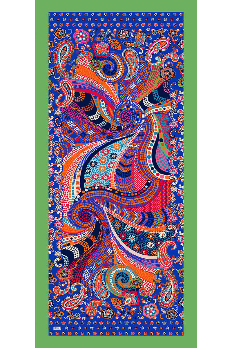 Çini Desen Şal - 1