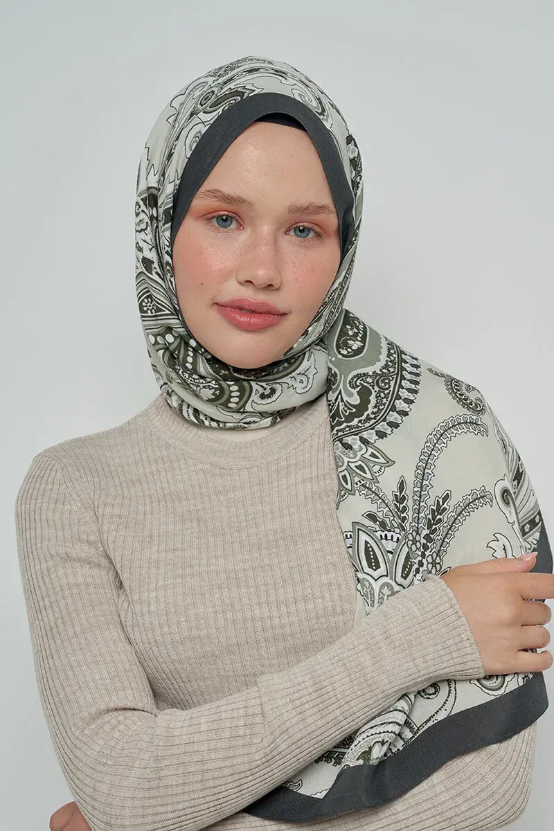 Paisley Koleksiyonu Country Şal - Küf - 2